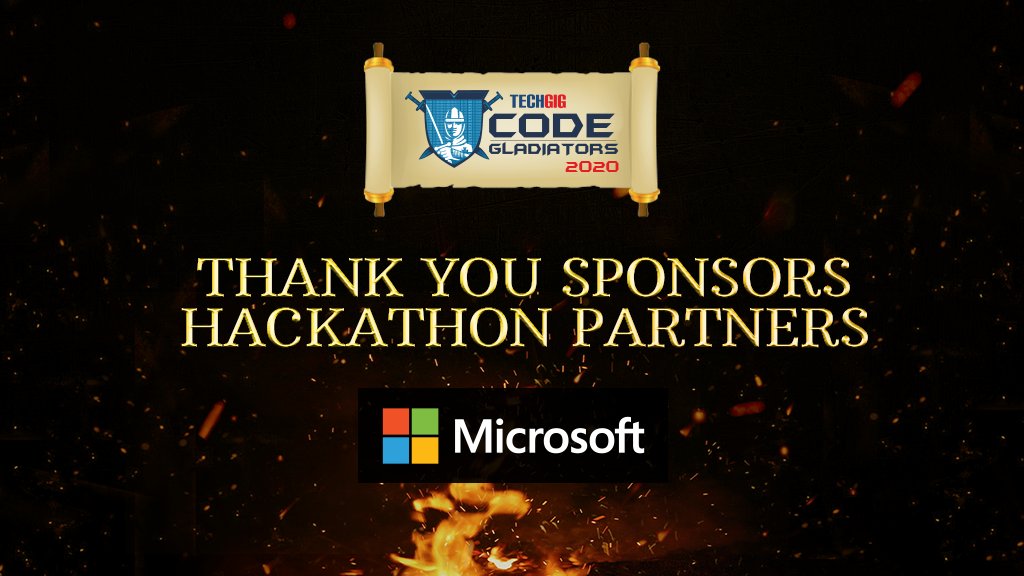 techgigdotcom's tweet image. A big shout out to our sponsor Microsoft for making TechGig Code Gladiators 2020 Hackathon a huge success.
#TechGig #TechGigCodeGladiators #CodeGladiators #CodeGladiatorsFinale #CodeGladiators2020 #CG2020 #Finale #Sponsors #Hackathon #Developers #Hackers #coders
@MicrosoftIndia