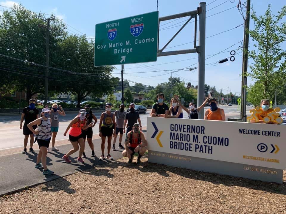 RVRoadRunners's tweet image. Thanks @runninggourmand for arranging another fantastic summer adventure run - this time across the Cuomo Bridge and into the Lyndhurst estate before returning for a post-run &amp;amp; socially distant picnic at Nyack Memorial Park. #RVRR #MasksNeededOnTheBridge #2020RVRRBridgeRun