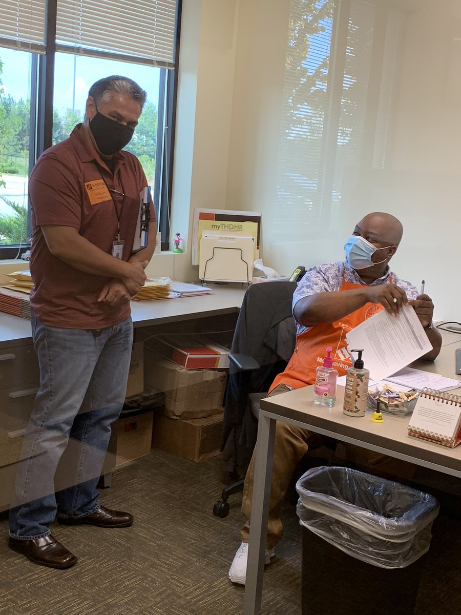 rdc5250's tweet photo. Kudos to our HR team for organizing an awesome (and safe!) Hiring Event this week! Thank you to all the great leaders who conducted interviews - 
33 new ATL RDC associates will be joining THD!! 👏🏼👏🏼 https://t.co/JztkMMzHjF