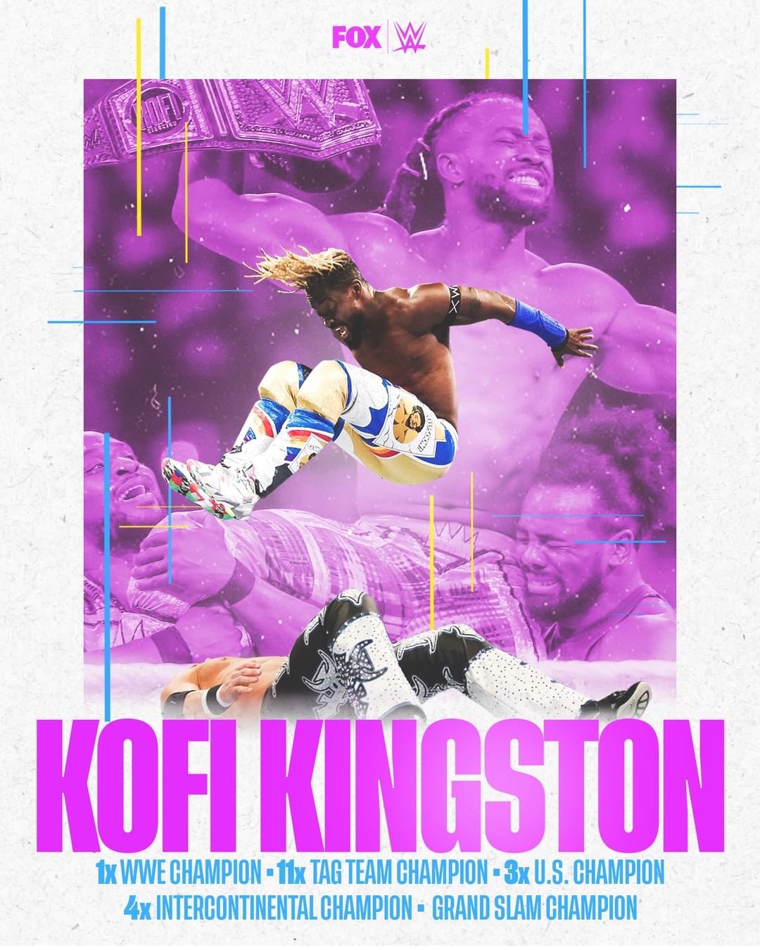  happy birthday Kofi Kingston! Have a phenomenal Friday and birthday man!                  