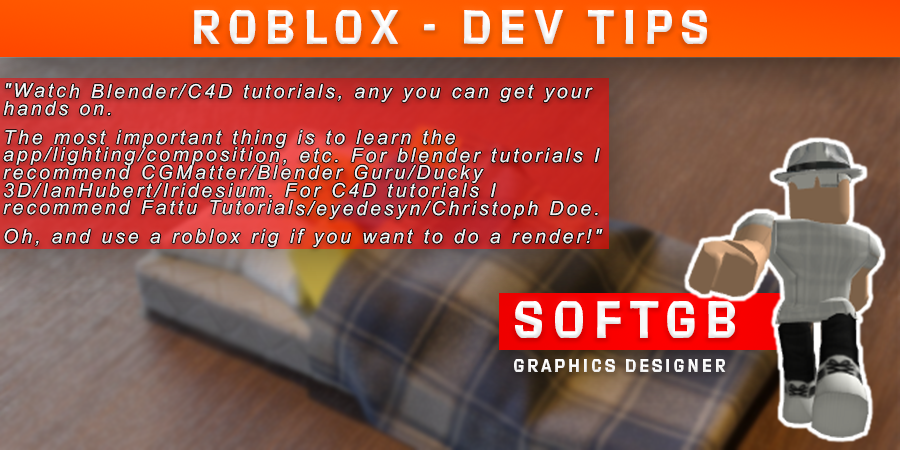 Calvin Gray On Twitter This Is The First Of A Series Of Tweets Regarding Robloxdev Tips Softgb Gives Tips To Aspiring Graphics Designers On The Platform Remember Don T Give Up And Keep - roblox blender rig tutorial