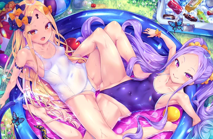 以前描いた水着アビーちゃんの再掲でも… 