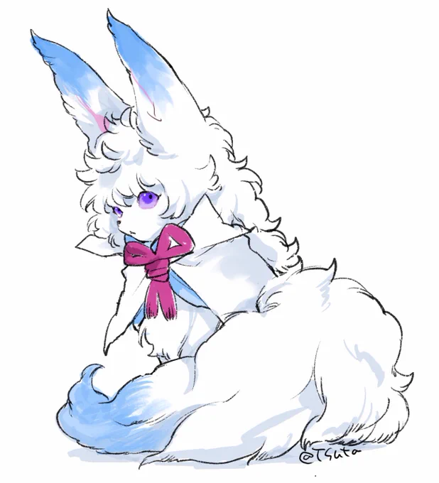 しっぽ巻き付け座りフォウくん 