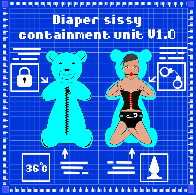 K1nkMega's tweet photo. apparently I have not mentioned my love of trapping subs in teddy suits enough recently, but yes I do like my diaper and bubby subs https://t.co/ttc20sfBbz
