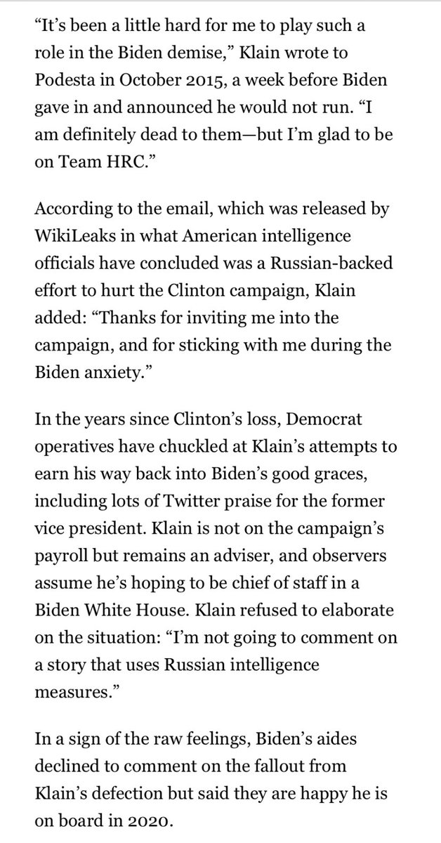 NEW: Inside “Uncle Joe’s” mission to prove Obama wrong & the complicated relationship Biden “oftentimes felt that that loyalty was not being rewarded” by Obama, says Leon Panetta. + why Ron Klain in 2015 said of Bidenworld: “I am definitely dead to them” https://www.politico.com/news/magazine/2020/08/14/obama-biden-relationship-393570
