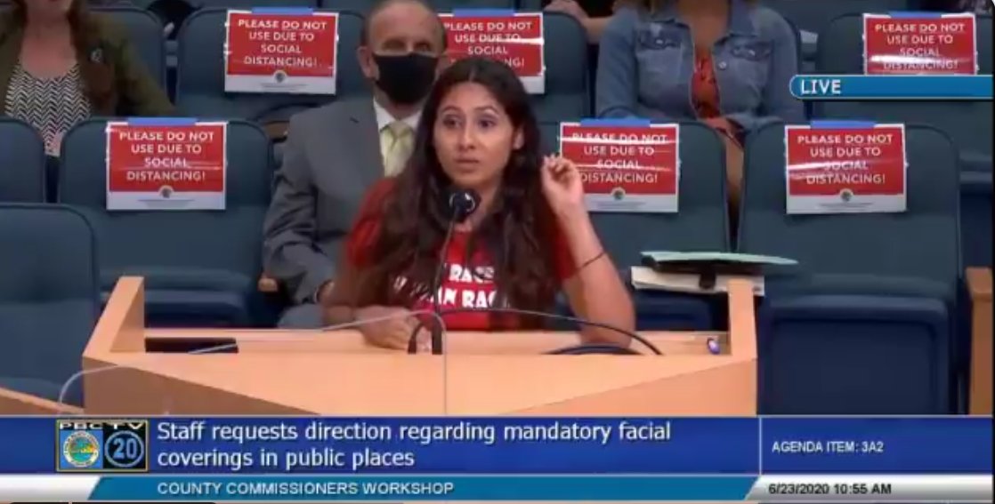 You know Cristina Gomez from her anti-mask tirade at a Palm Beach County board meeting, accusing everyone of pedophilia.One month before that, she wasn't even a Trump fan.What changed? Facebook groups and YouTube. https://www.nbcnews.com/tech/tech-news/how-qanon-rode-pandemic-new-heights-fueled-viral-anti-mask-n1236695