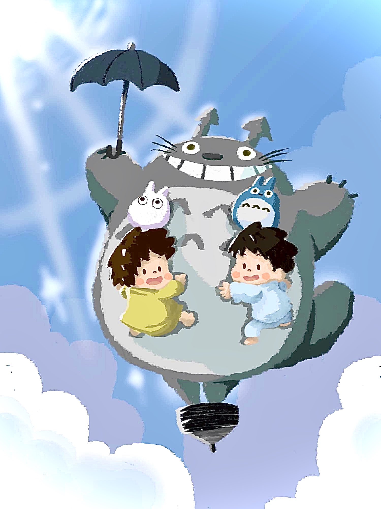 まりも 絵描き トトロだぁー 大好きだからイラスト描いた ジブリ見てると自然と笑顔になるよね 金曜ロードショー となりのトトロ イラスト T Co Vqlhstap7o Twitter