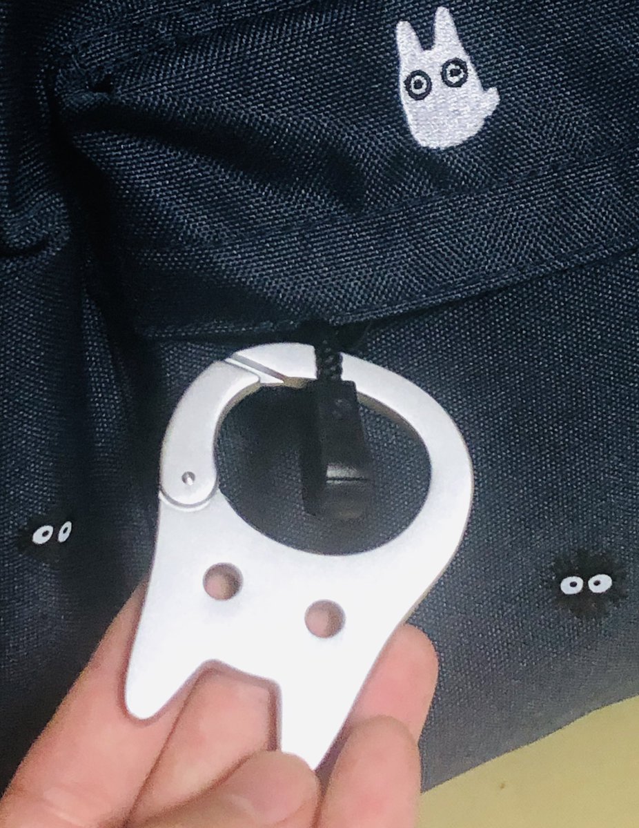naoki19x's tweet photo. 最近買ったトトロのリュック

小トトロのカラビナが可愛くてお気に入り https://t.co/snmlGYyFkb