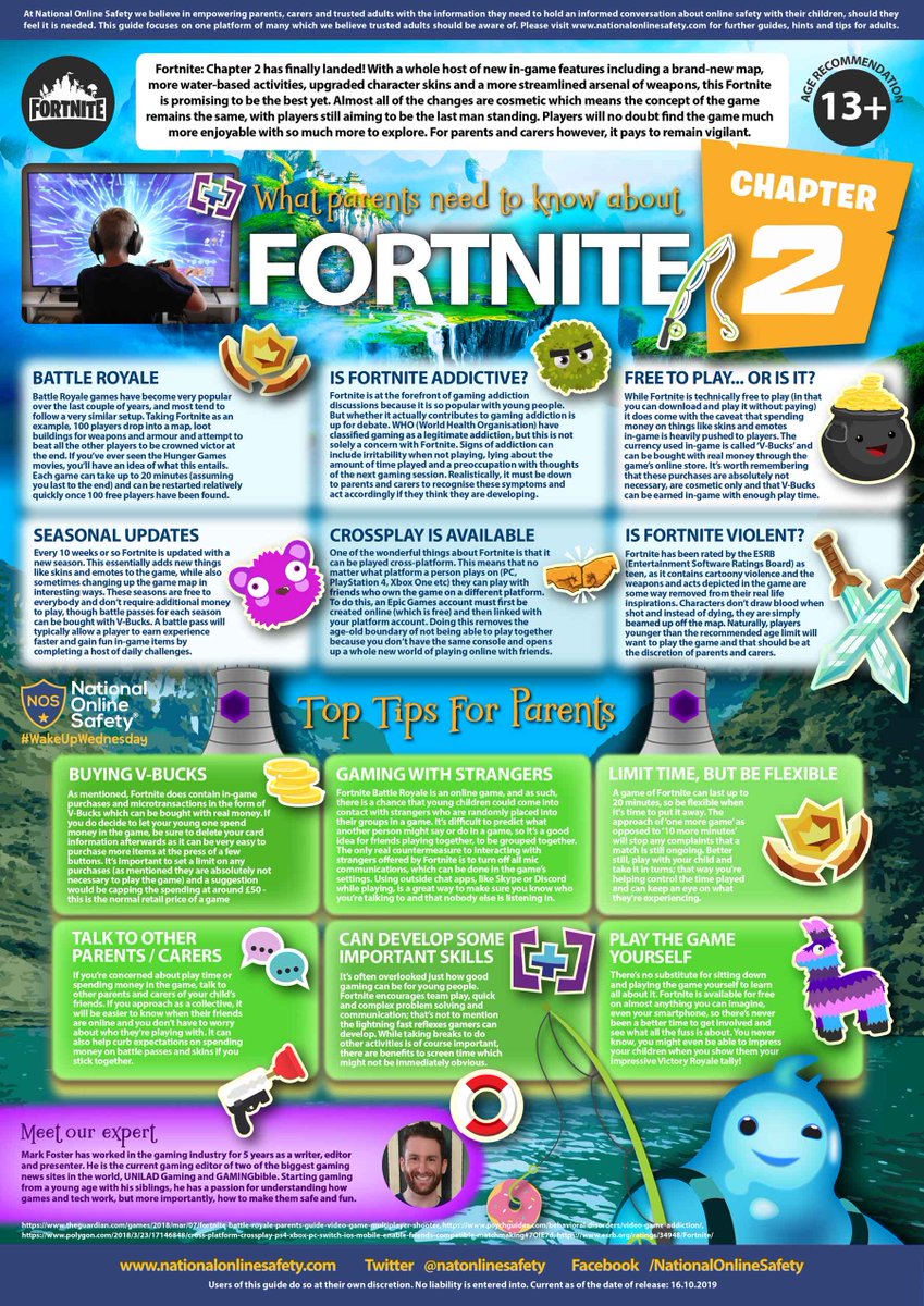 Epic Games' #Fortnite has been banned from the Google Play Store &amp; Apple App Store over in-app purchases and 'V Bucks'. But as a parent/carer what do you need to know about Fortnite? See our latest guide on the popular game >> hubs.ly/H0tF2fc0