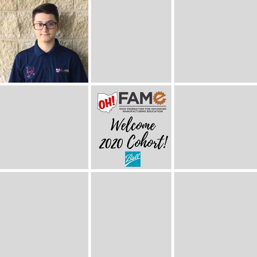 OHFAME_FHC's tweet photo. First reveal! Brendon Iliff will be working with Ball Corporation over the next 18 months! Ball Corporation manufactures aluminum beverage cans and ends in a high-speed manufacturing environment to world class customers. Brendon looks to be joining a great team! #OHFAME https://t.co/O4ajO3MmIV