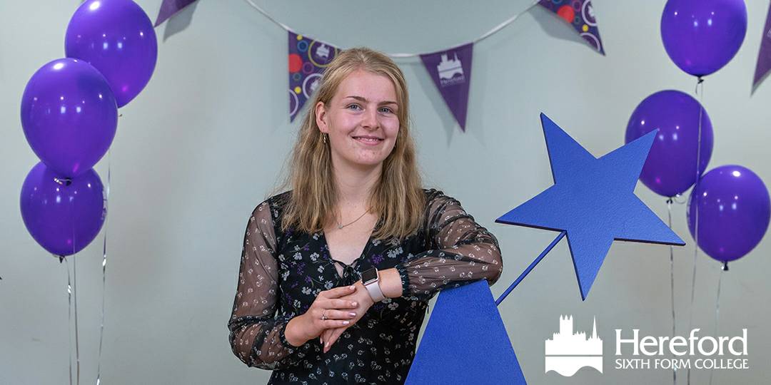 HerefordSFC's tweet photo. Well done to Ellie, a former Newtown High School student, who achieved an outstanding A*A*A*A! Best of luck Ellie #resultsday2020 @TheCyfle https://t.co/qnwLDQZcPd