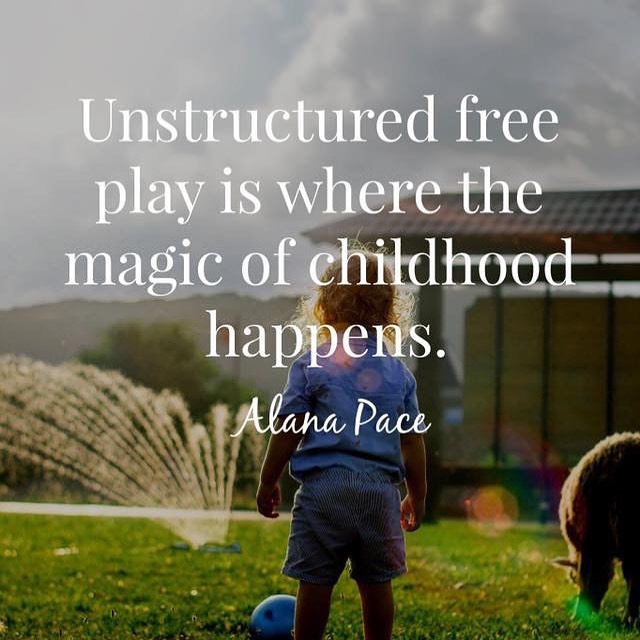 Unstructured play allows children the freedom to explore, create and discover without predetermined rules or guidelines. Let the magic happen! #MagicOfChildhood #LearningThroughPlay