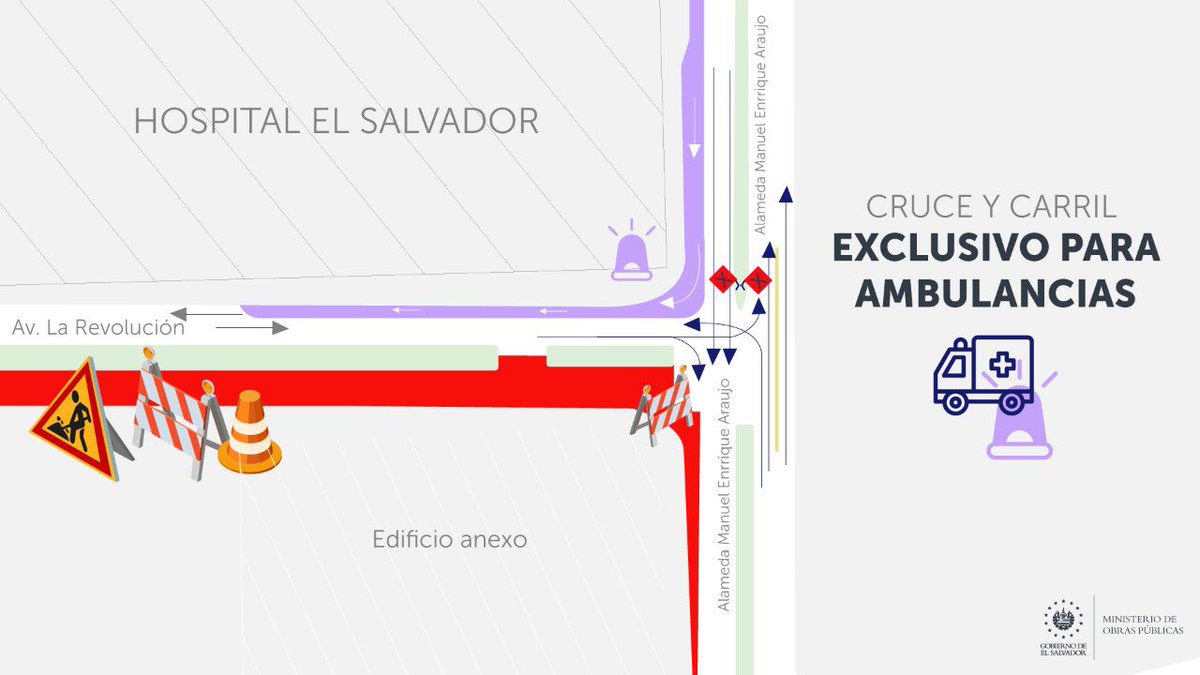 O Xrhsths Ministerio De Obras Publicas Sto Twitter La Circulacion Que Va Desde El Redondel Italia Hasta La Alameda Manuel Enrique Araujo Estara Inhabilitada Hasta El 21 De Agosto Los Carriles Que