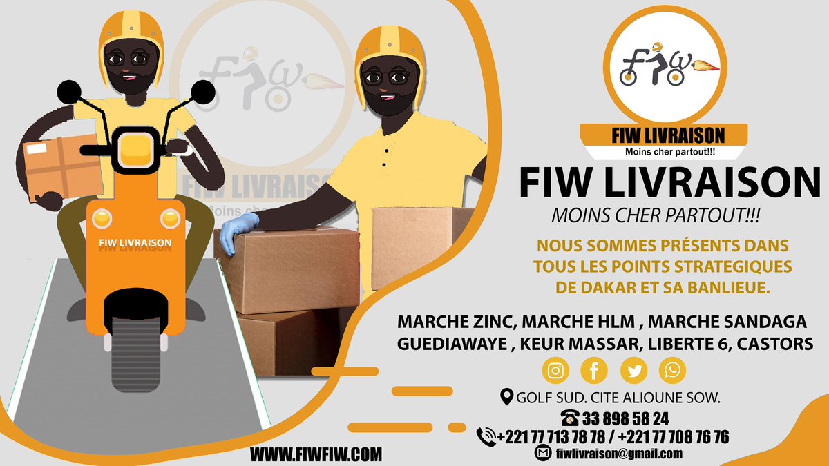 FiwLivraison's tweet photo. Si vous tenté de découvrir nos services, nous mettrons  à votre disposition une grille tarifaire de vos zone de préférence. #kebetu #senegal #Fiwlivraison #galsen https://t.co/pF4zqWy0HX