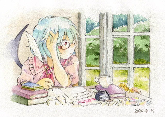 「おじょうさま、お花やさんね」
模写のような。トトロパロです。 