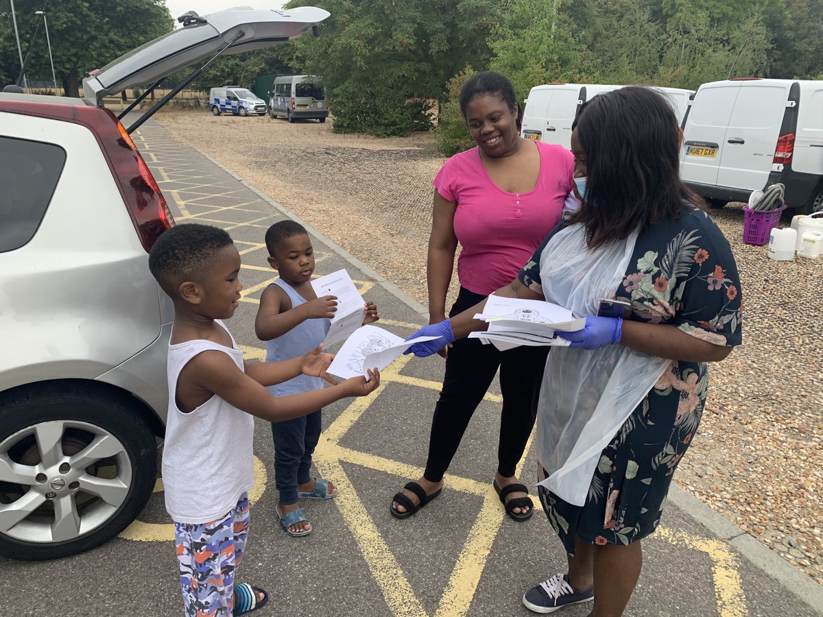 abenaopp's tweet photo. It was great to join @ThamesmeadLDN this morning supporting families with food parcels. I also handed out fun home activity worksheets kindly printed by @Royal_Greenwich as part of my #GetReadyForSeptember summer campaign https://t.co/VucUbQYT4C