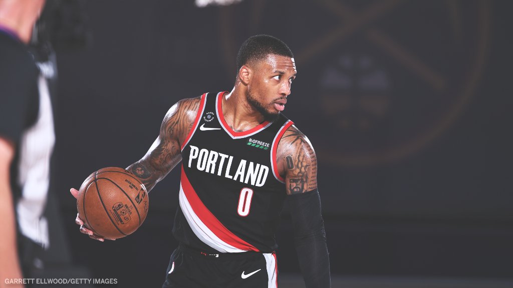 SportsCenter's tweet photo. .@Dame_Lillard has been a man on a mission over the past three games.

🔥 154 Pts
🔥 51.3 PPG  
🔥 9 APG
🔥 3-0 https://t.co/sIwezfwyXT