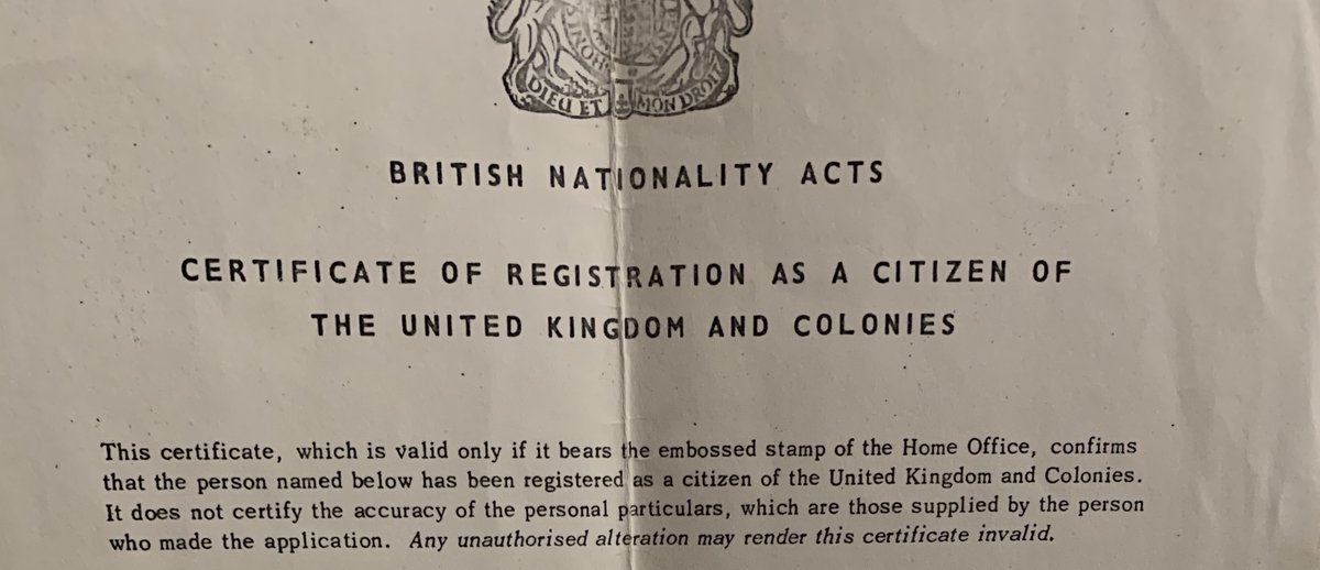 In 1974 he got his citizenship. I shared the top of the certificate the other day, here it is again. He tried several times to call his family over, by the time he succeeded only his three youngest children were still minors and able to come over, along with my Gran.