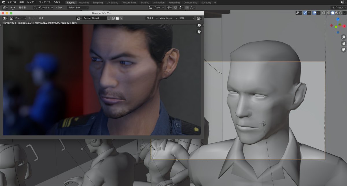 Sanetomoworks こんなローポリなのに テクスチャとノーマルマップと照明で結構ソレっぽく見せてくれるblenderしゅごいん 魚雷戦用意 Blender 3dcg