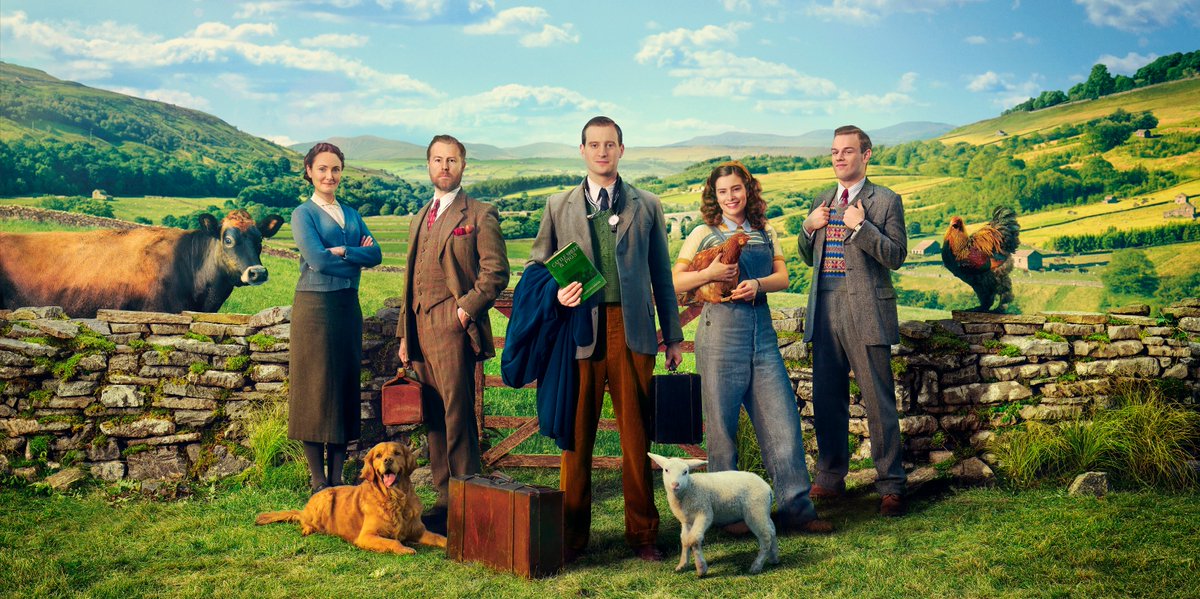 Animal adventures await!  🐶🐱🐮
All Creatures Great &amp; Small, coming soon to Channel 5.
#ACGAS