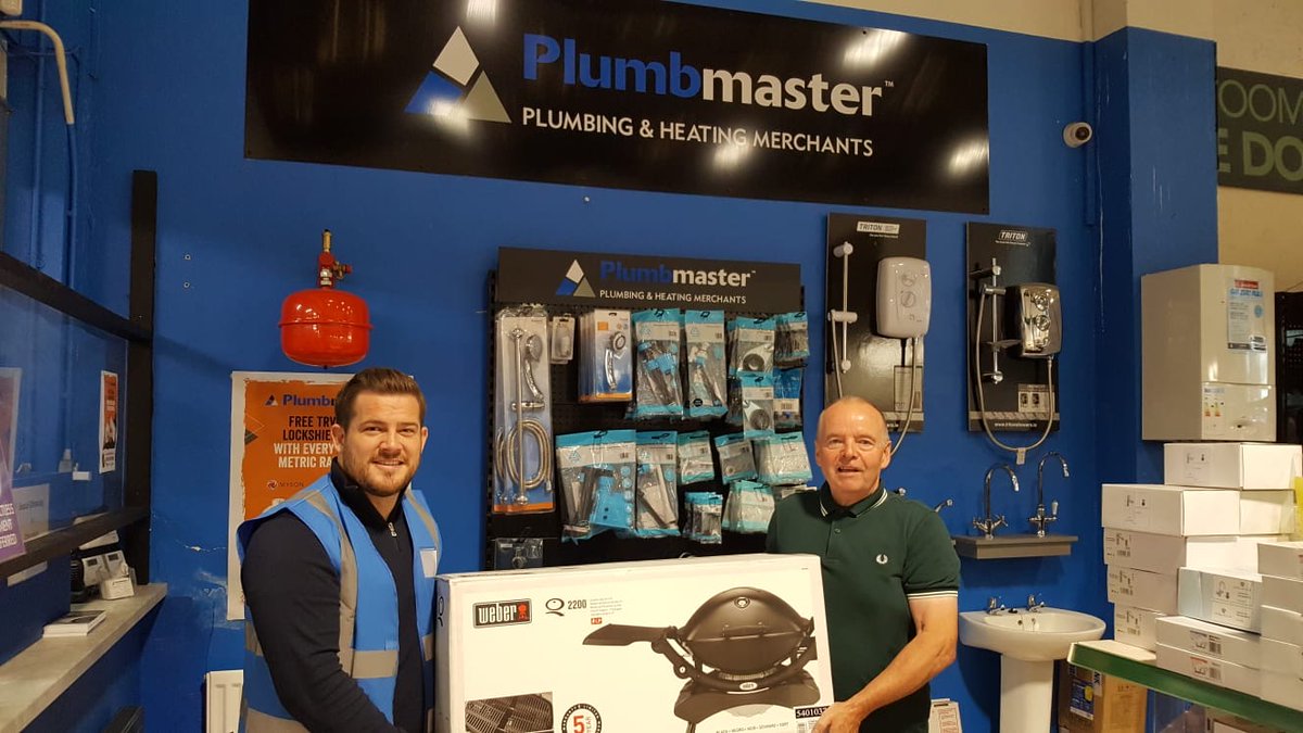 PlumbmasterPH's tweet photo. 🥩🌭🔥 Congratulations to Philip Coyles who won our WEBER BBQ Competition!
Philip collected his fantastic prize from Sales Manager, Paul McDowell in the Coleraine branch. Happy BBQ’ing Philip 😁
#Plumbmaster #Plumbing #BBQWinner https://t.co/fM4zNr3jy6