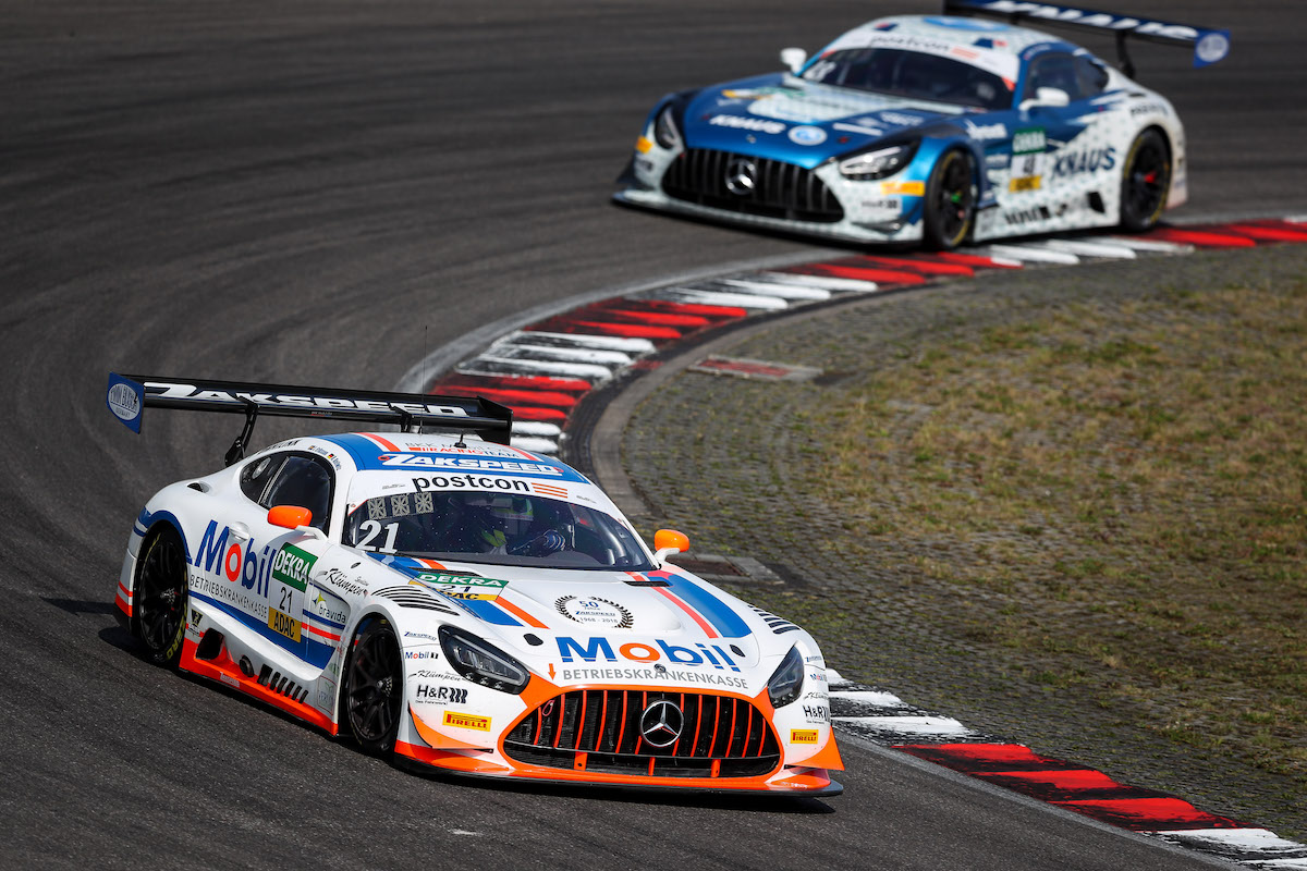 Back in action at the @nuerburgring! Six #MercedesAMG GT3s by @HTPMotorsport/@WinwardRacing, @toksportwrt, #SchützMotorsport and @Zakspeed_eu enter the second event of the 2020 @gtmasters season this weekend. Good luck!
 
#AMGGT3 #GTMasters