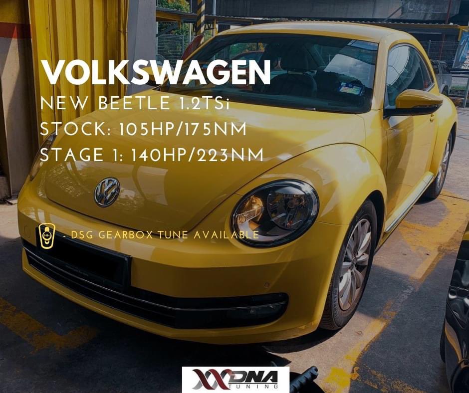 dna_octane's tweet image. Putting a few extra horses into this 1.2TSi Beetle and a DSG tune for better acceleration and smoother shift in the gearbox. Ultimately, enhancing your driving experience with your car.

Stock: 105HP/175Nm
Stage 1: 140HP/223Nm

#dnatuning #dnaoctanemotorsport