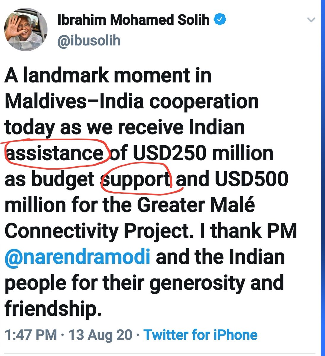 Kuda_Katheebu's tweet photo. އިންޓަރެސްޓާ އެކީ އަނބުރާ ދައްކަންޖެހޭ ލޯނޭ ވިދާޅުވާން ކެރިވަޑައިނުގެން އެސިސްޓަންސޭ، ސަޕޯޓޭ ފަޅޮލޭ ކަހަނަލައޭ ވިދާޅުވާން ޖެހޭހާ މަޖުބޫރުތޯ
#Maldives https://t.co/QB6srTAgxo