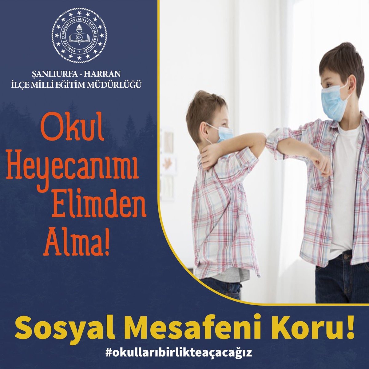 “Okul Heyecanımı Elimden Alma ❗️” #OkulHeyecanımıElimdenAlma <a href="/tcmeb/">Millî Eğitim Bakanlığı</a> <a href="/UrfaValiligi/">T.C. ŞANLIURFA VALİLİĞİ</a> <a href="/sanliurfamem63/">ŞANLIURFA MEM</a> <a href="/HarranKaymakam/">Harran Kaymakamlığı</a> <a href="/MemHarran/">Harran İlçe MEM</a> #okullarıbirlikteacacağız