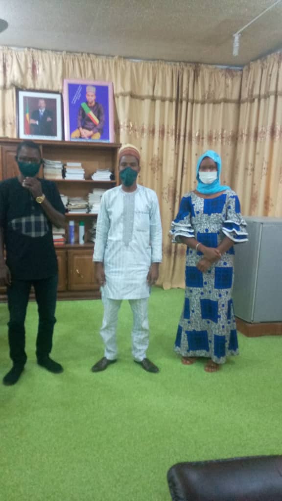 MouvementNTC's tweet photo. *#CANACI-1 : La jeune Safiatou Dantorou et son équipe s'activent pour le développement de Gogounou*
Ce mardi 11 août 2020, la Coordinatrice Communale du Mouvement NTC, Safiatou DANTOROU et les 06 Coordinateurs d'Arrondissement ont transmis à la première Autorité de Gogounou. https://t.co/R3Yo4thFIH