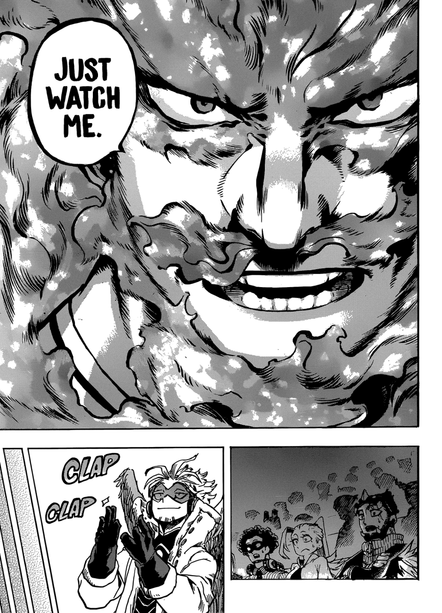 That's why after Kamino, when he starts question his own actions and starts growing as a character, he has to prove himself not only to the people of MHA's world, but also to the reader. He has to show WHY and HOW he is worthy of being No.1