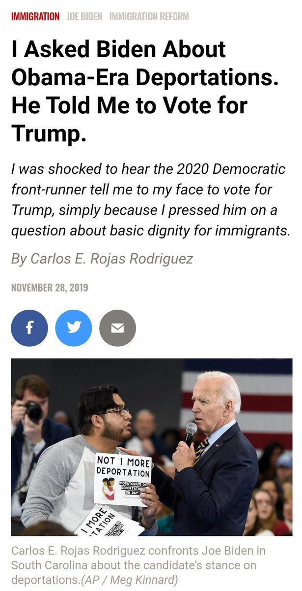 While JFK was calling for relaxed immigration regulations, family reunification, and accepting more refugees... Biden headed in the opposite direction. https://www.google.com/amp/s/www.thenation.com/article/politics/biden-south-carolina-immigration/tnamp/