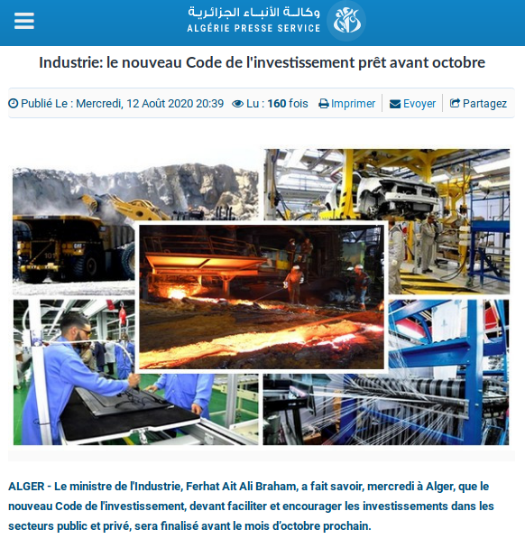 ONAPNT's tweet photo. Annoncé par le ministre de l'Industrie Ferhat Ait Ali pour le mois d'avril passé, reporté à octobre prochain, le nouveau code d'investissement tarde à venir.
Promesse Non Tenue Recyclée
Délai: 31 Octobre 2020
#SousObservationONAPNT
https://t.co/uUHrtXyllF
https://t.co/1iHnunXupB https://t.co/TOUFuiccuc