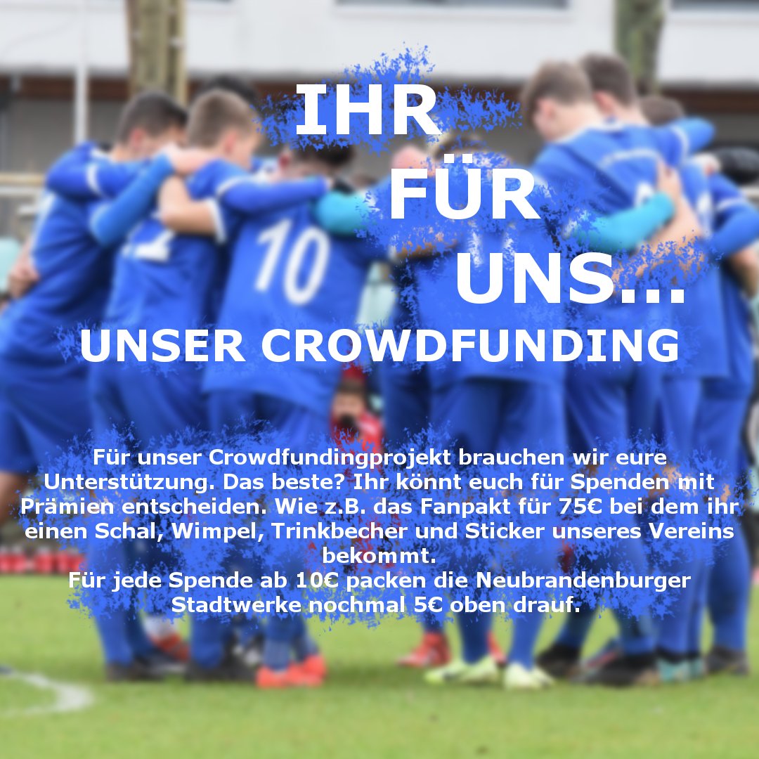 Wir brauchen eure Unterstützung 🔵⚪️

Wir wollen immer ein Stückchen besser werden und haben daher vor, unseren Trainern/innen und Spielern/innen Mentaltraining anbieten zu können. 💙

Hier könnt ihr uns dabei unterstützen: kommunales-crowdfunding.de/mentaltraining