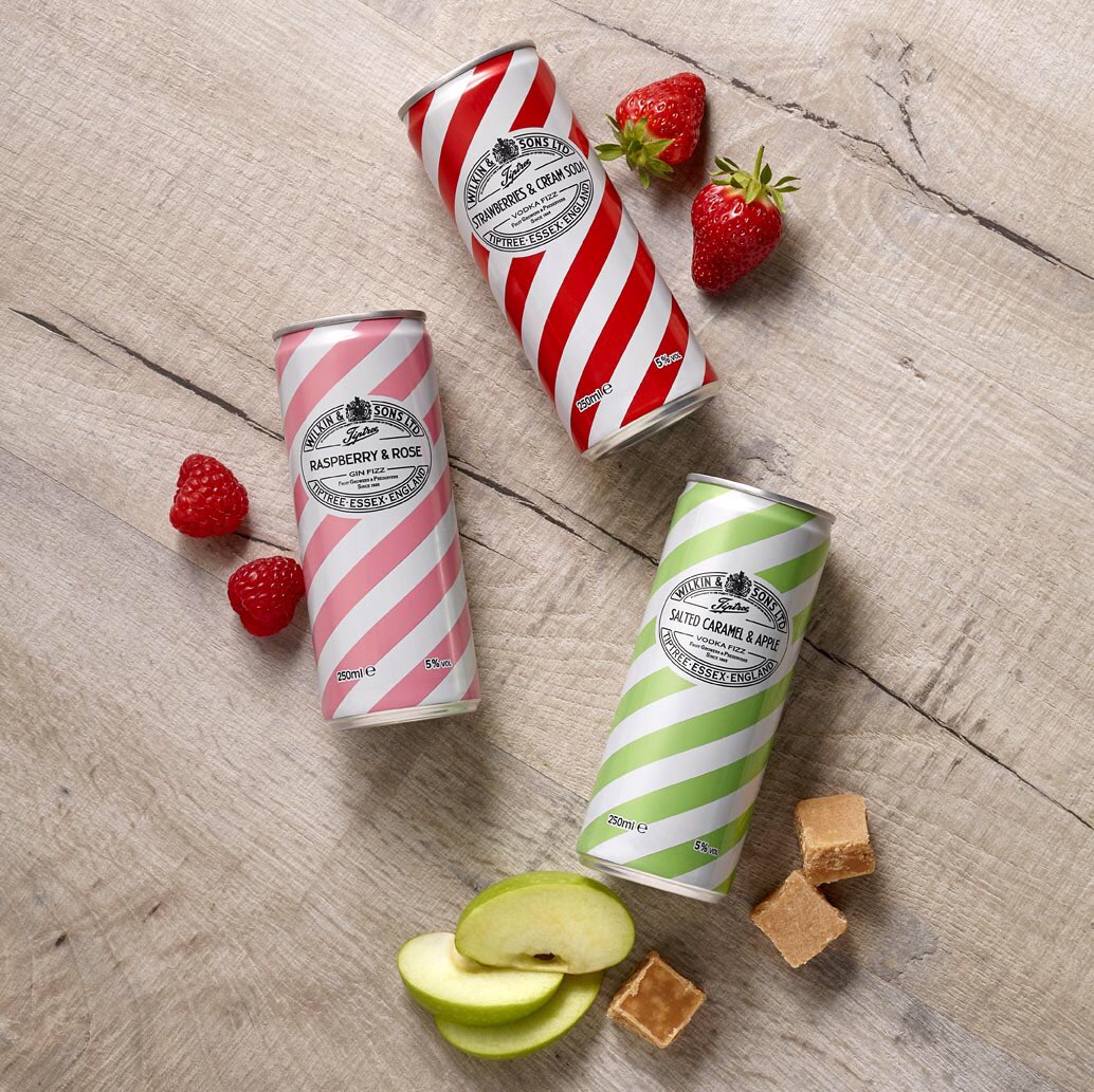 tiptree's tweet image. To WIN a bundle (4 of each) of our NEW Ready To Drink Cocktail Fizz Cans LIKE &amp;amp; RETWEET this post! Details for these tasty Tiptree tipples can be found here tiptree.com/products/alcoh… We will pick a winner 20/08/20. Over 18’s and UK postal address only. 🍓