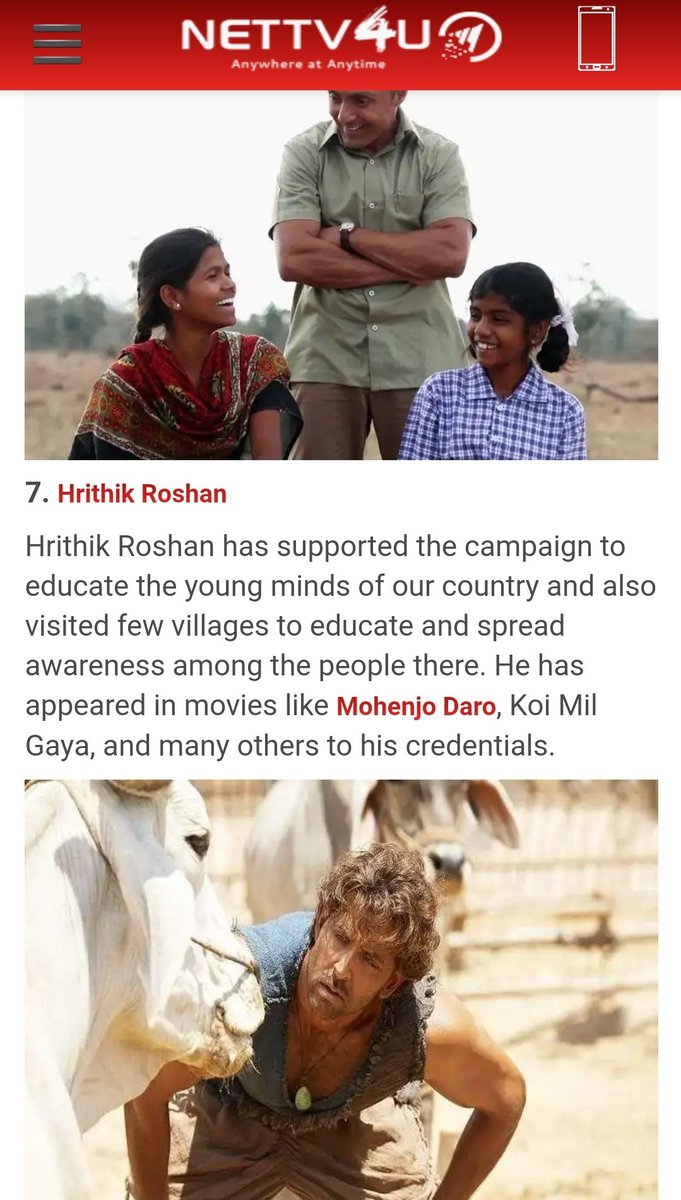  #HrithikRoshan always lends his support & use his stardom not for his benefit. He rather dedicates it to the benifit of the nation by voicing what's needed in his own little ways.  #Hrithik has actively supported & lend his name to the campain dedicated to educate the young minds.