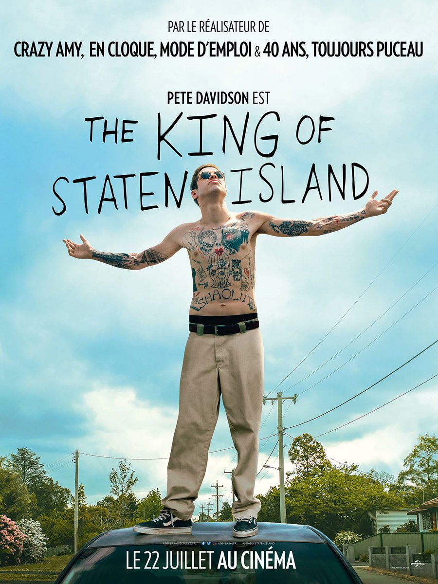  #TheKingOfStatenIsland Là encore, je savais pas trop à quoi m'attendre, mais bon, j'me suis laissé tenter. J'espérais tomber sur un film ou on s'attache à un personnage, même si le scénario est "standard", découvrir quelqu'un et le suivre au long du film.1/3