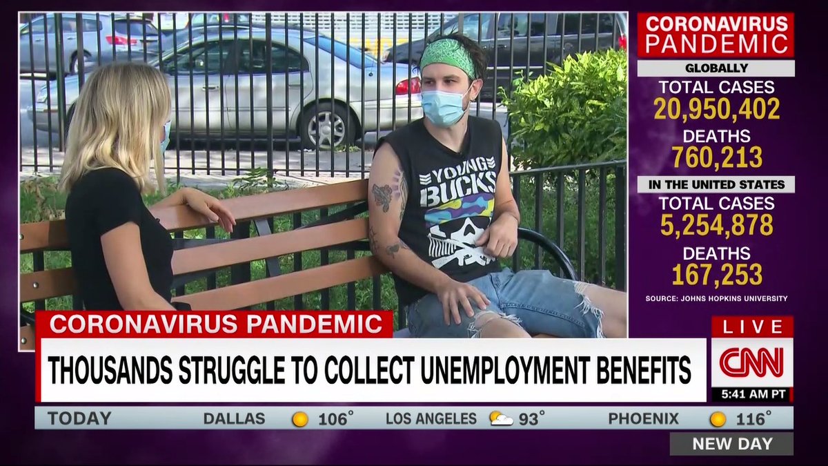 New Day (@NewDay) on Twitter photo 2020-08-14 13:09:07 After losing his job in Washington, DC, Daniel Vought waited for unemployment benefits for over four months. When a debit card finally arrived with the funds, the damage was done. He says he got evicted after not making rent and now lives with his dad in the Bronx. After losing his job in Washington, DC, Daniel Vought waited for unemployment benefits for over four months. When a debit card finally arrived with the funds, the damage was done. He says he got evicted after not making rent and now lives with his dad in the Bronx.