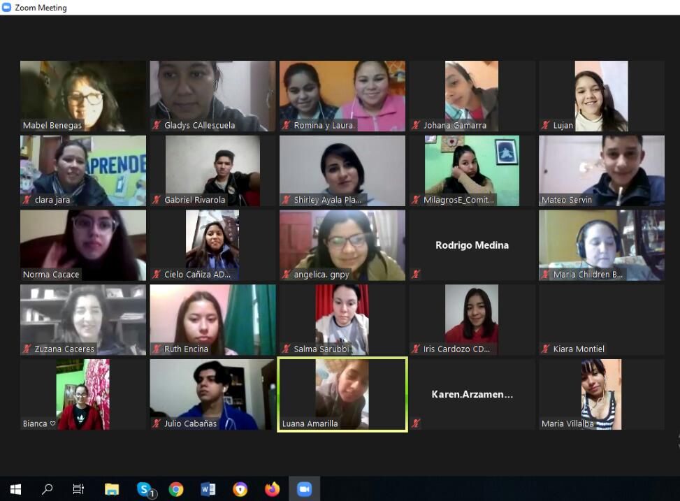 Los días 12 y 13 de agosto, estuvimos monitoreando los compromisos número 14 de protección y 18 de participación, de los 20 compromisos a favor de la Niñez y Adolescencia del Paraguay, que fueron asumidos por el Gobierno actúal. 
#NuestrosDerechosNoEstanEnCuarentena💪🏻🇵🇾❤️
