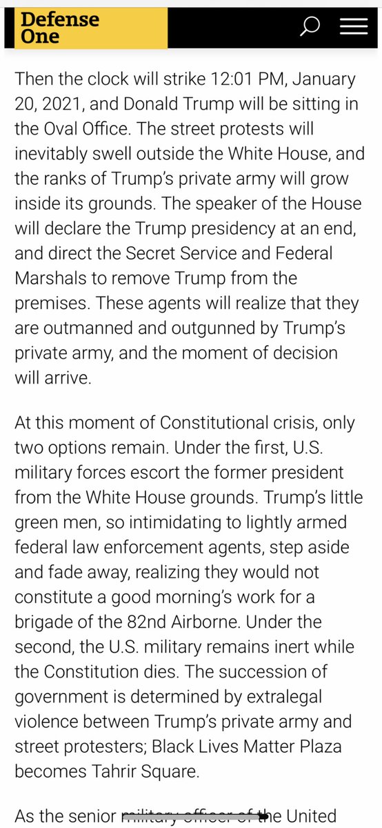 Reading through this plausible scenario is chilling  https://www.defenseone.com/ideas/2020/08/all-enemies-foreign-and-domestic-open-letter-gen-milley/167625/