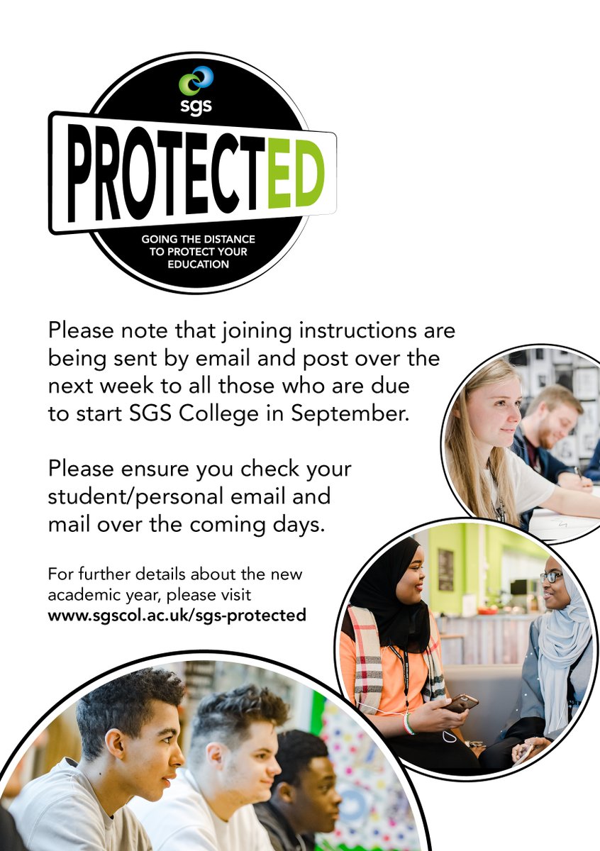 Please view the graphic below for details on receiving your joining instructions for September.