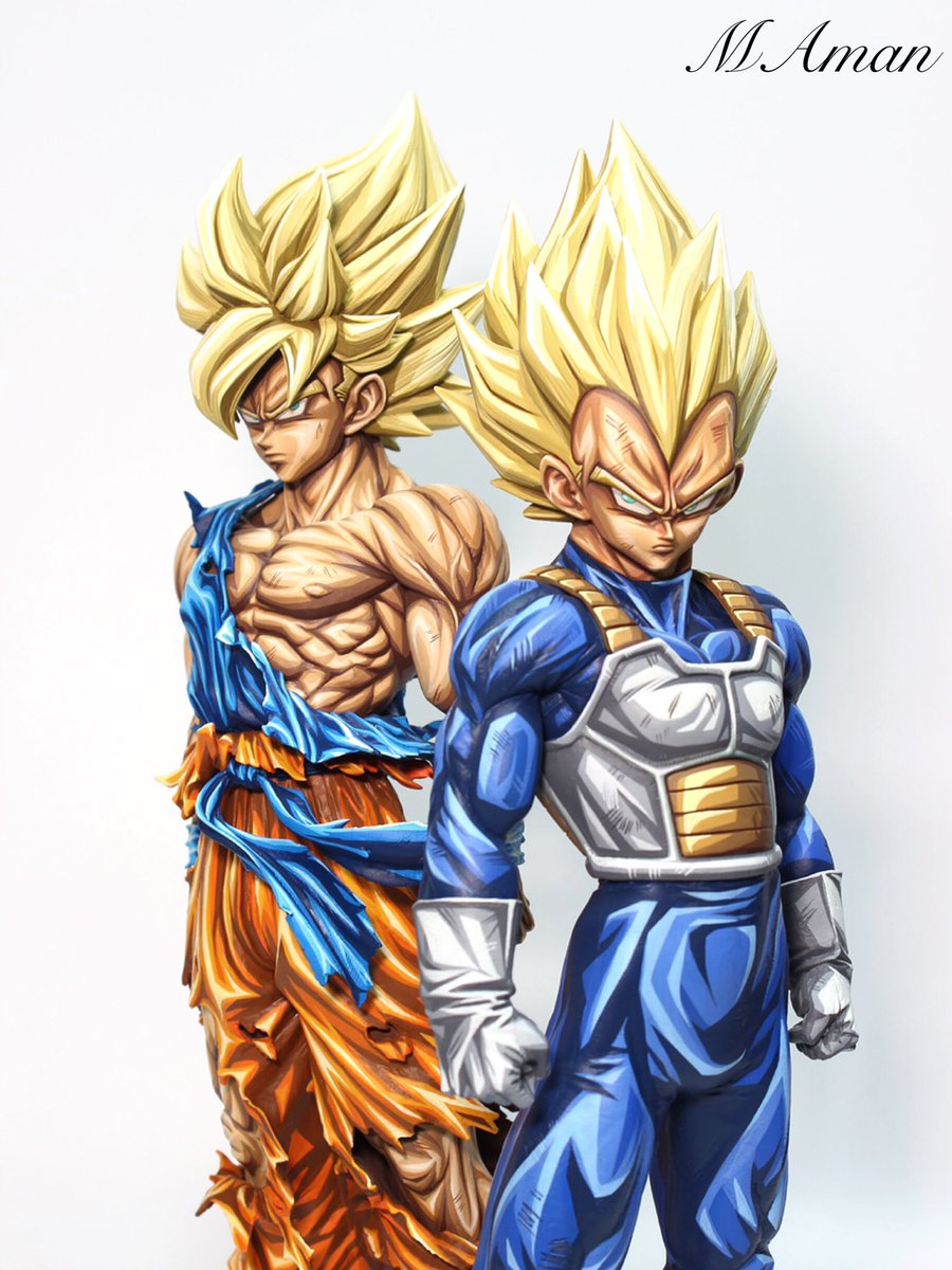 ✓smsp 孫悟空＆ベジータ 筆塗りリペイント完成💥 今回は… 『黙ってい