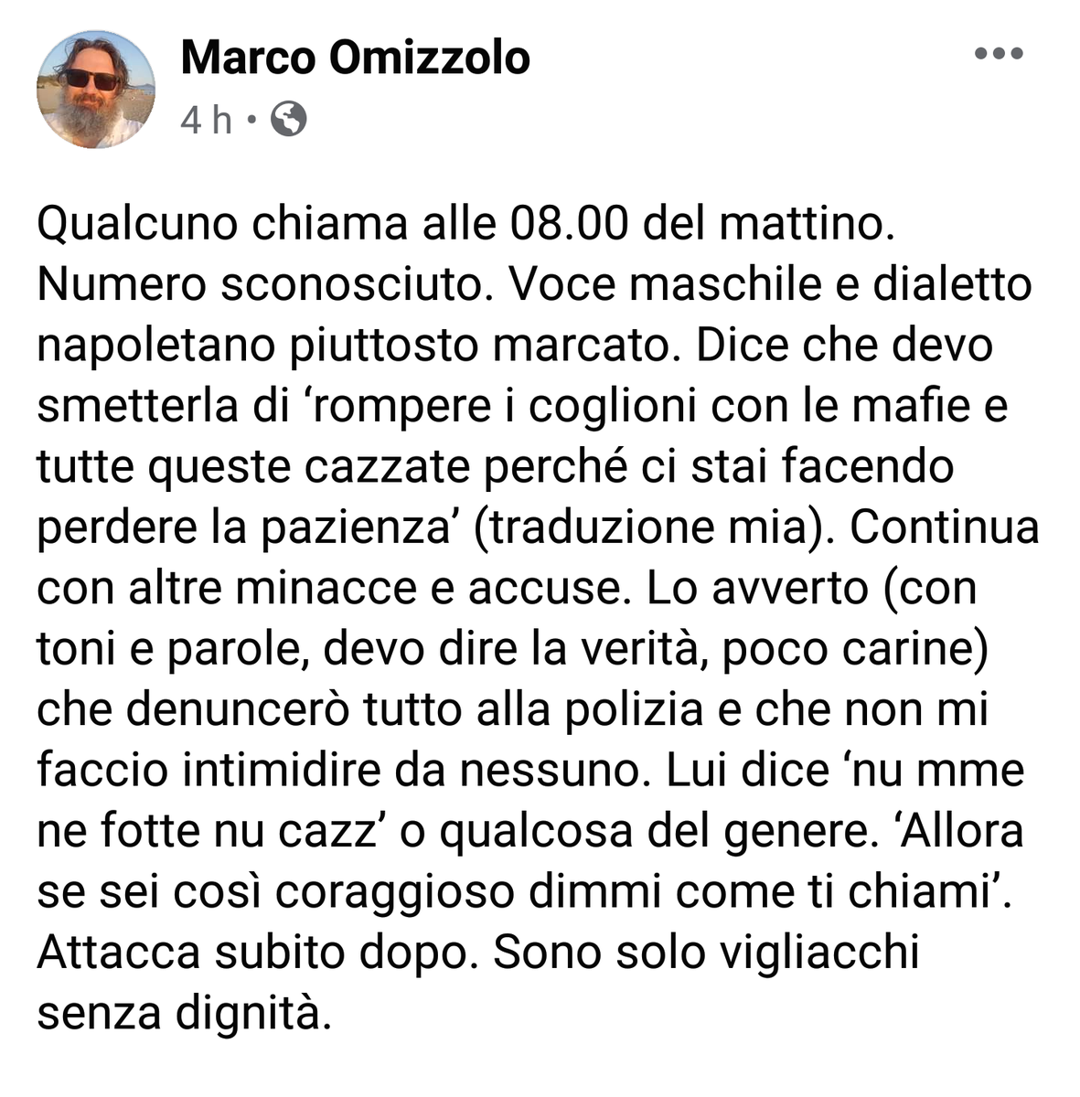 Sentita solidarietà a Marco #Omizzolo vittima di ennesime minacce. Il suo è un grande impegno contro #agromafie e #caporalato