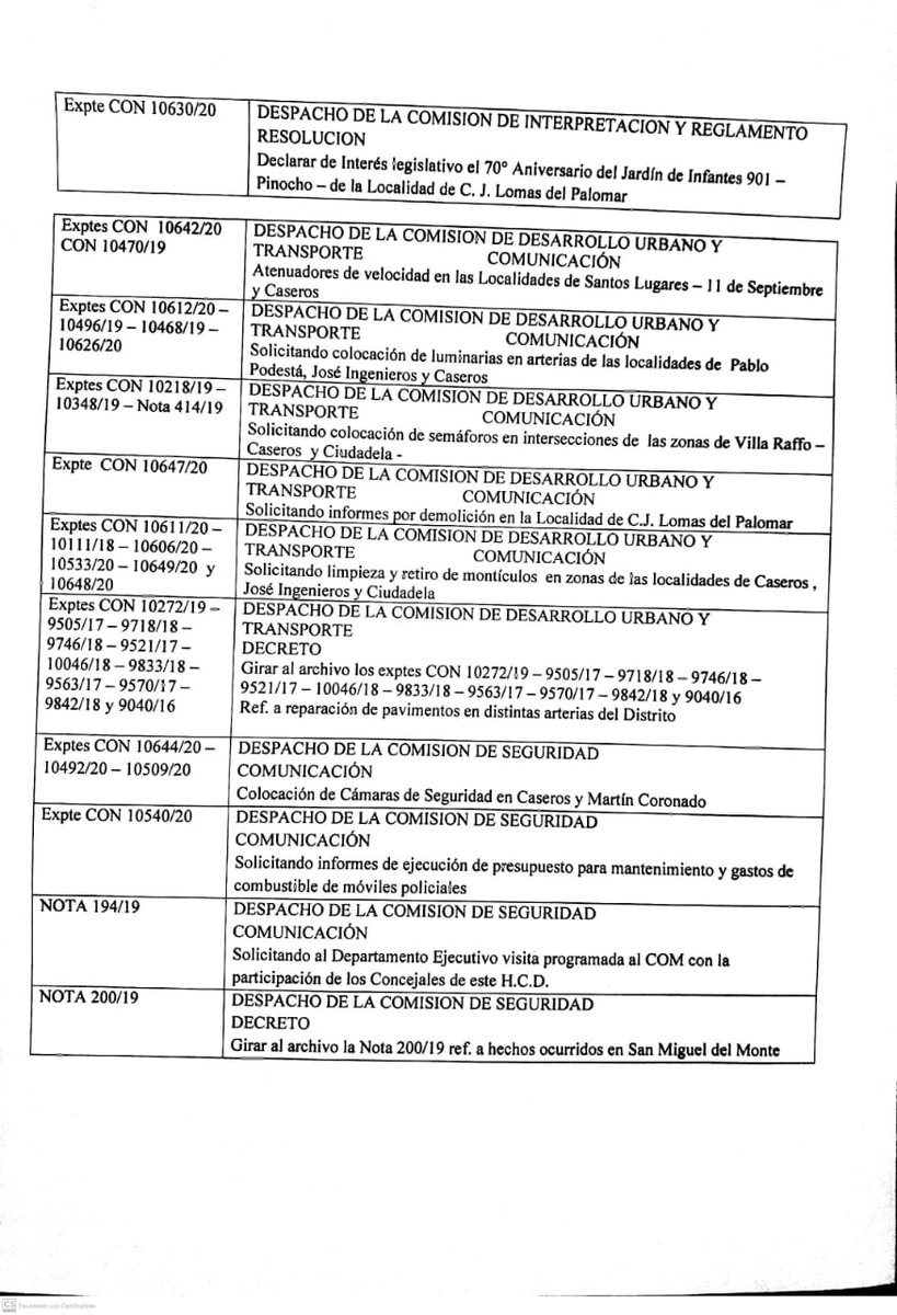 HCD3F's tweet image. Orden del día para la 7° Sesión Ordinaria del 2020.
@HCD3F

@sergioiacovino

Se tomarán las medidas de protección y distanciamiento necesarias para cuidarnos entre todos.
Lo podes seguir en vivo por Facebook fb.me/HCD3F