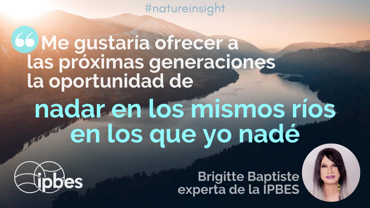 ipbeses's tweet photo. "Este es un sentimiento de querer compartir y de los derechos que merecen para el #futuro
Esto está entrelazado con la existencia de la #naturaleza"

—@Brigittelgb, Copresidenta de la ev. de los #valores de la naturaleza de @ipbeses

🎧#ipbespod en inglès:
https://t.co/ncIe7MoQBz https://t.co/bcg3DqQiX9