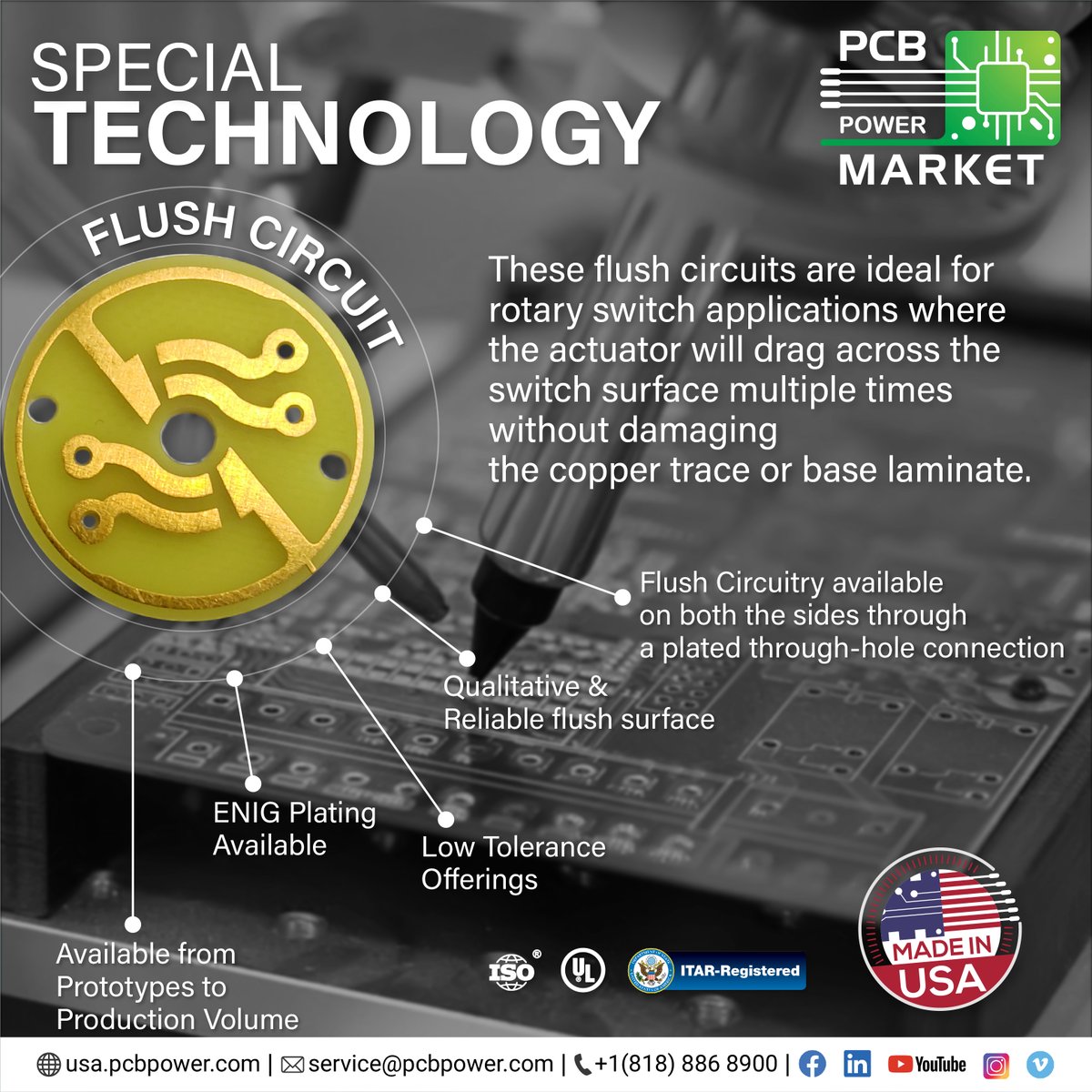 PCBPowerInc's tweet image. Flush Circuits are printed circuit boards that have the copper circuitry flushed into the base laminate. Get your Flush Circuit Manufactured Today with us.
Inquire today!

usa.pcbpower.com/flush-circuits…

#MakePCBInAmerica #connectorarea #pcbs #pcbpowerinc #pcb #didyouknow #corona #covid