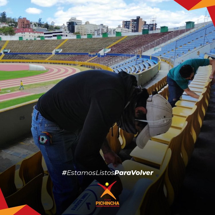 ConcePichincha's tweet photo. ¡Se viene el regreso del fútbol! 🤩

¡El estadio #OlímpicoAtahualpa 🏟 está listo para vivir nuevamente la fiesta del fútbol!

#SomosPasión 
#NosPreparamosParaVolver https://t.co/ivxIHZeyQ6