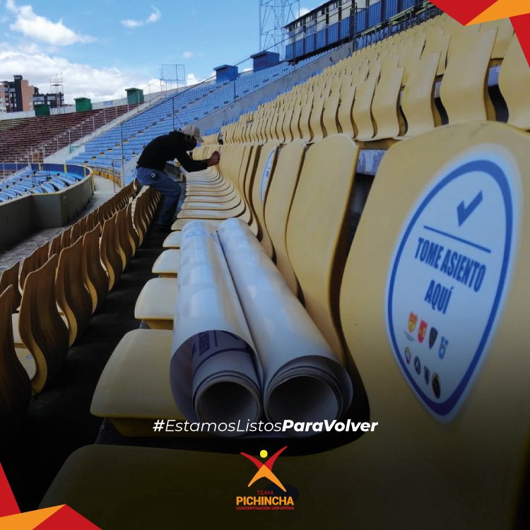 ConcePichincha's tweet photo. ¡Se viene el regreso del fútbol! 🤩

¡El estadio #OlímpicoAtahualpa 🏟 está listo para vivir nuevamente la fiesta del fútbol!

#SomosPasión 
#NosPreparamosParaVolver https://t.co/ivxIHZeyQ6