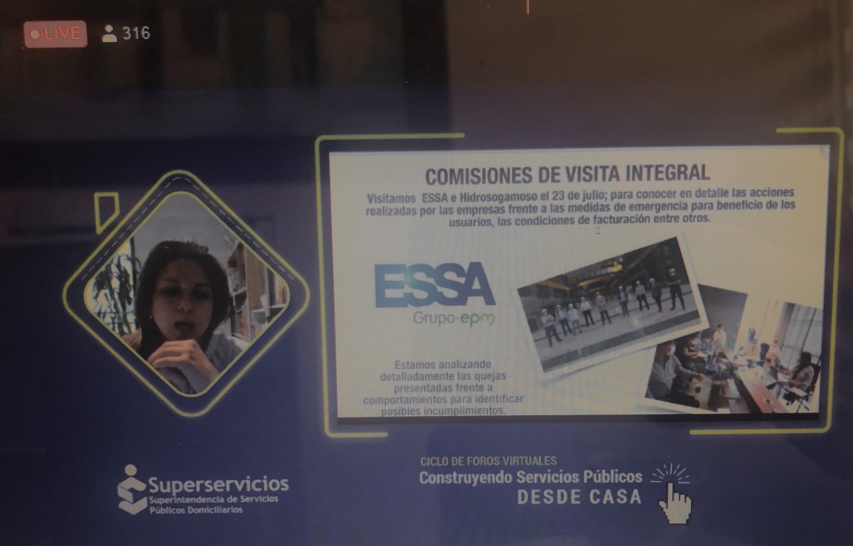 GP_Bibiana's tweet image. Iniciamos nuestro foro ‘construyendo servicios públicos desde casa’ con la intervención de la Superintendente @navendanog hablando de la gestión de la @Superservicios  en el oriente del país.