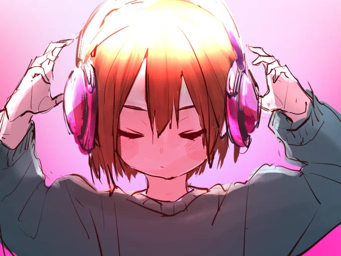音楽を聴くHuman描いた!UNDERTALEを知ったきっかけも音楽からだったんよねー。テスト勉強中になんかいい作業用BGMないかなーっておもって、「みんなで決めるゲームBGMランキング」ってやつあたっていたらMEGALOVANIAに出会いました#undertale  #ゲームBGM好きな人と繋がりたい 
